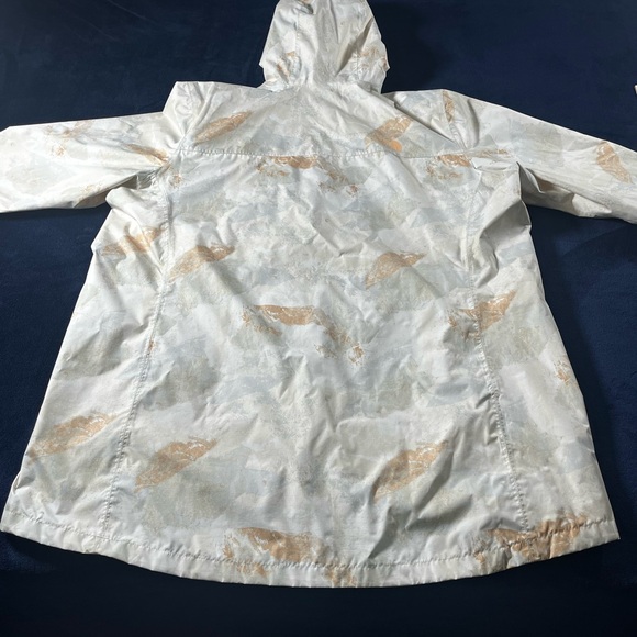 The North Face Women’s Printed Antora Parka Apricot Ice Canyon Camo 3X Raincoat - Picture 14 of 15